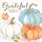 Pumpkin Patch Sentiment I-Gather by Cynthia Coulter 12" x 12" Canvas Wall Art